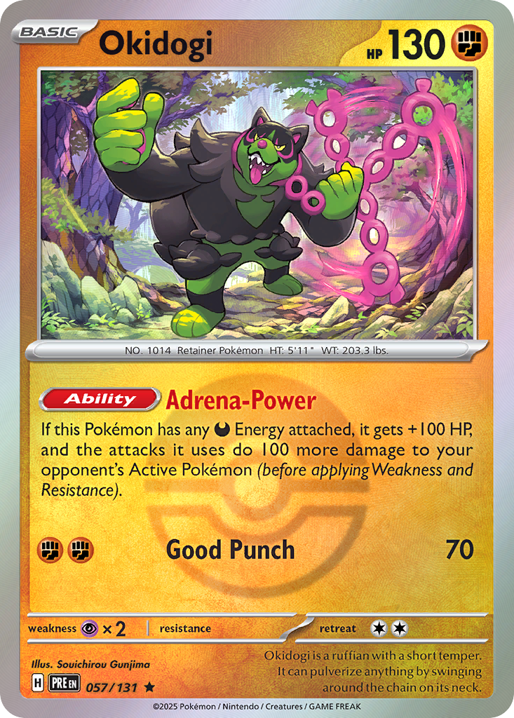 Okidogi 057/131 Prismatic Evolutions Pokémon card