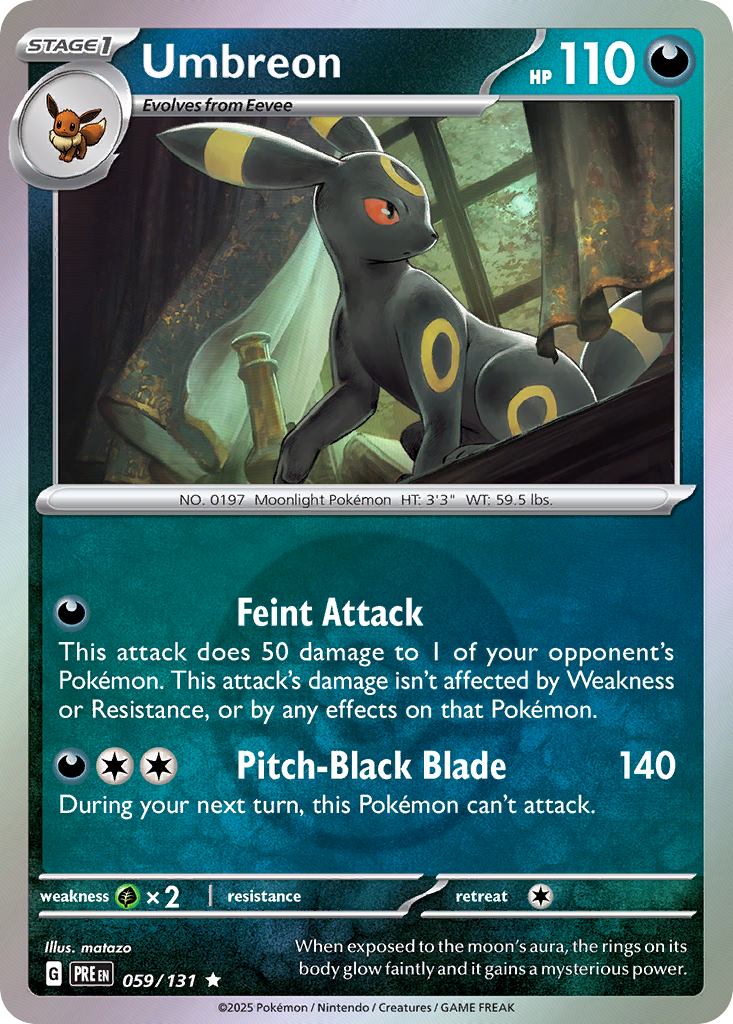 Umbreon 059/131 Prismatic Evolutions Pokémon card