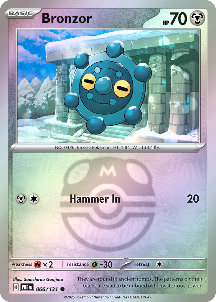 Bronzor 066/131 Prismatic Evolutions Pokémon card
