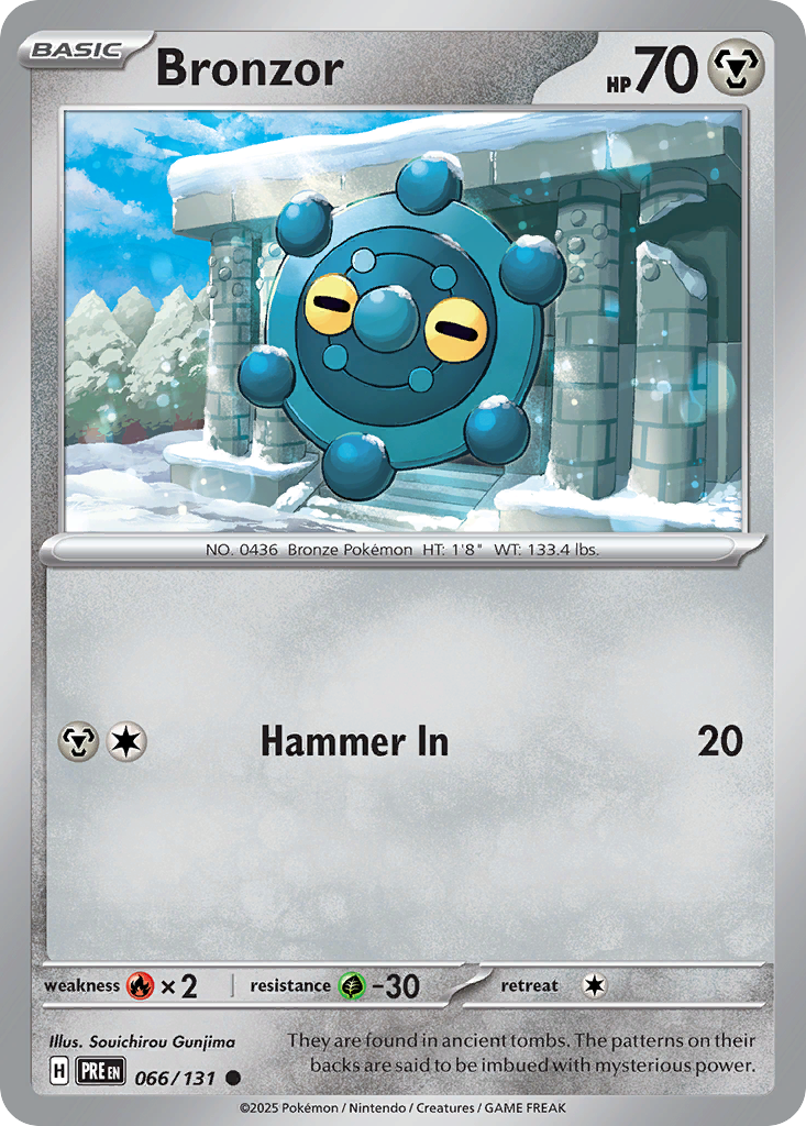 Bronzor 066/131 Prismatic Evolutions Pokémon card