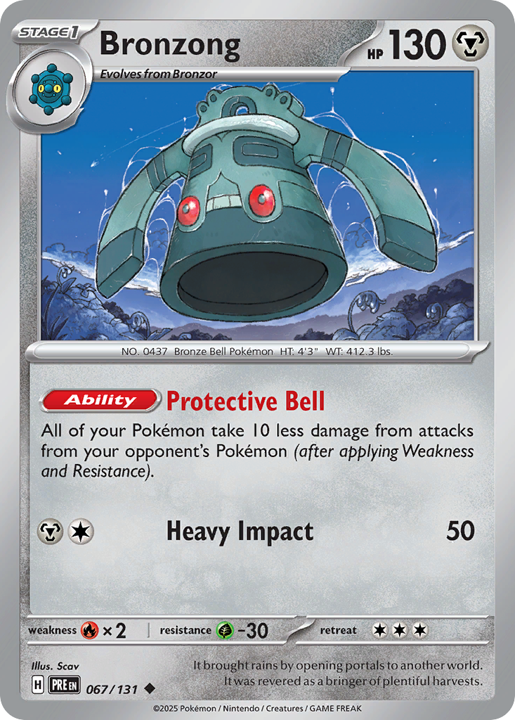 Bronzong 067/131 Prismatic Evolutions Pokémon card