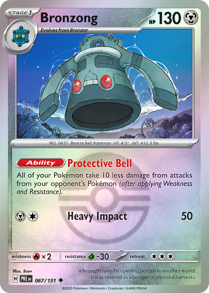 Bronzong 067/131 Prismatic Evolutions Pokémon card