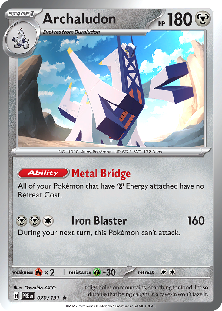 Archaludon 070/131 Prismatic Evolutions Pokémon card