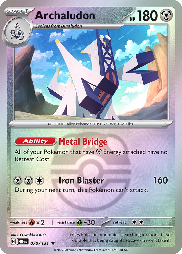 Archaludon 070/131 Prismatic Evolutions Pokémon card