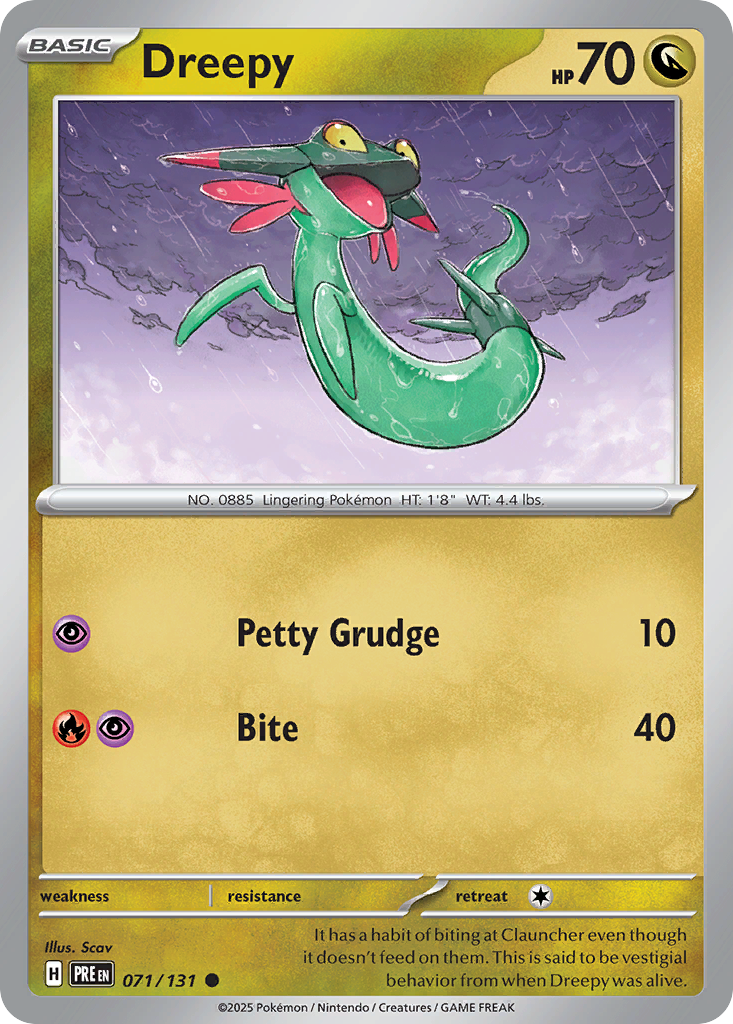 Dreepy 071/131 Prismatic Evolutions Pokémon card