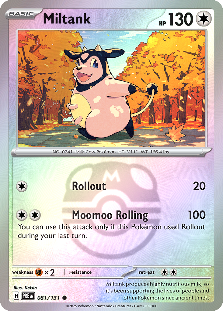 Miltank 081/131 Prismatic Evolutions Pokémon card