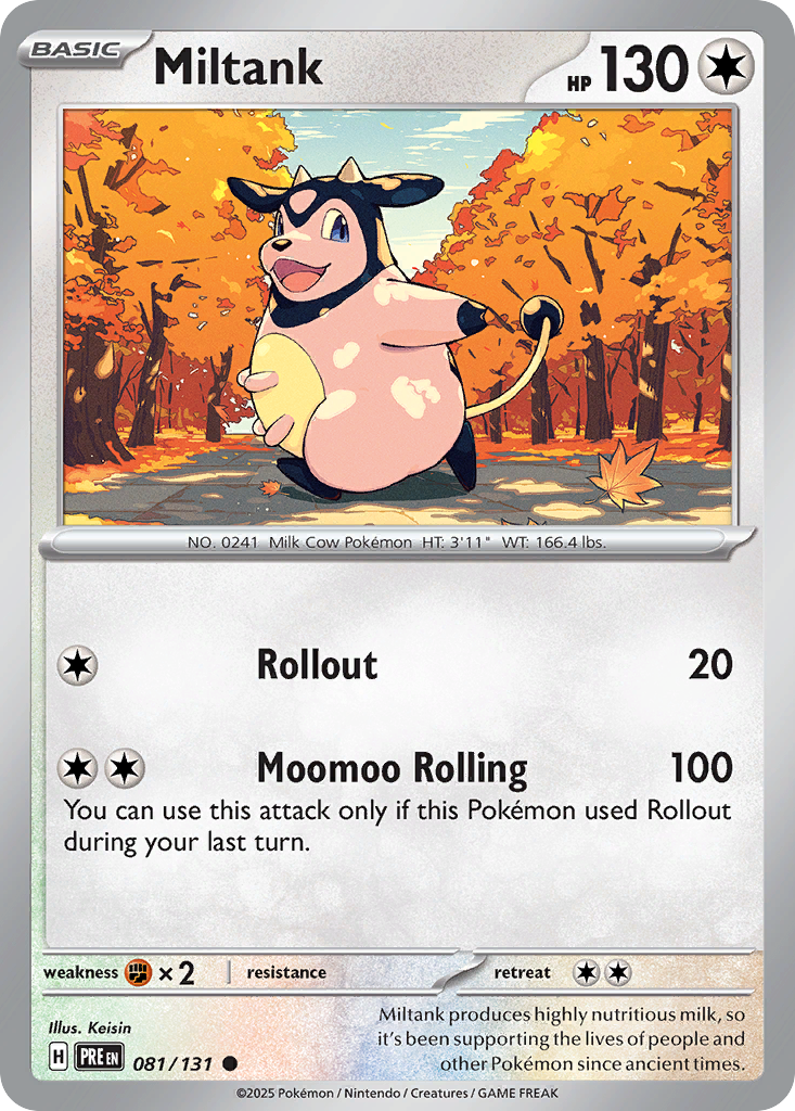 Miltank 081/131 Prismatic Evolutions Pokémon card