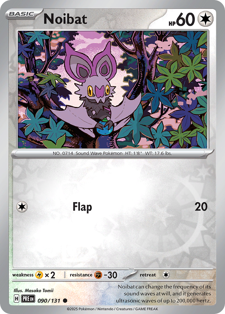 Noibat 090/131 Prismatic Evolutions Pokémon card