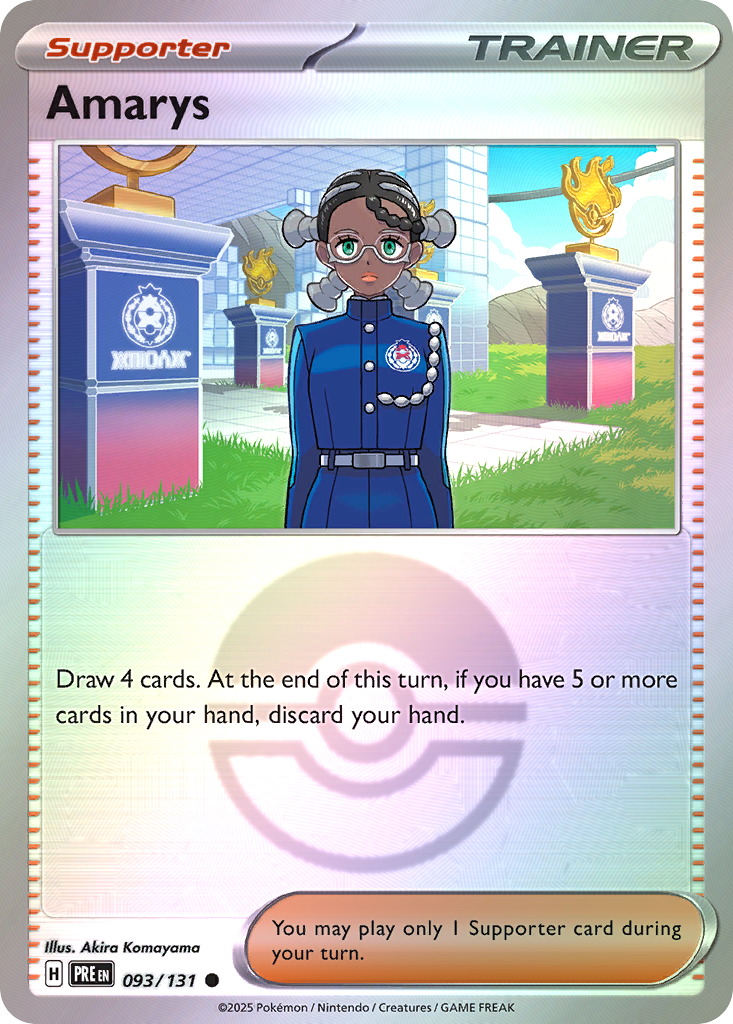 Amarys 093/131 Prismatic Evolutions Pokémon card