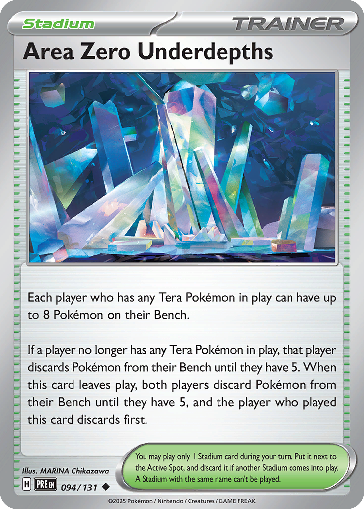 Area Zero Underdepths 094/131 Prismatic Evolutions Pokémon card