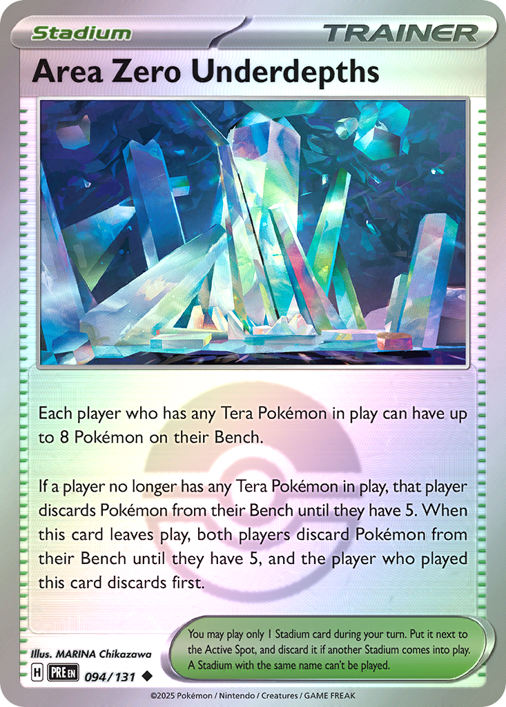 Area Zero Underdepths 094/131 Prismatic Evolutions Pokémon card