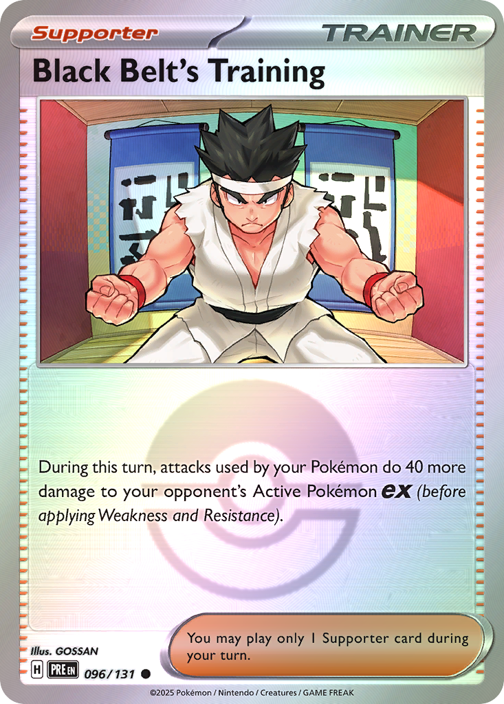 Black Belt's Training 096/131 Prismatic Evolutions Pokémon card