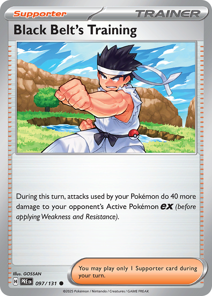 Black Belt's Training 097/131 Prismatic Evolutions Pokémon card