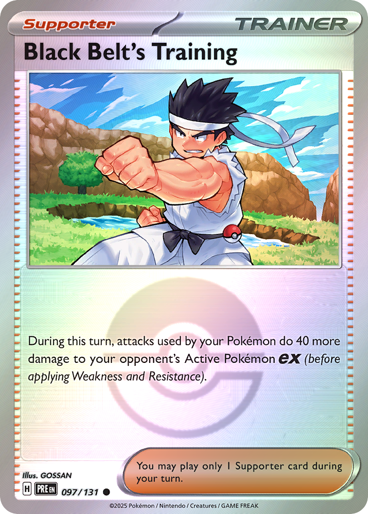 Black Belt's Training 097/131 Prismatic Evolutions Pokémon card
