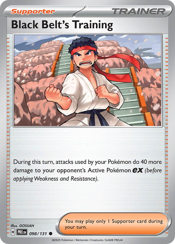 Black Belt's Training 098/131 Prismatic Evolutions Pokémon card