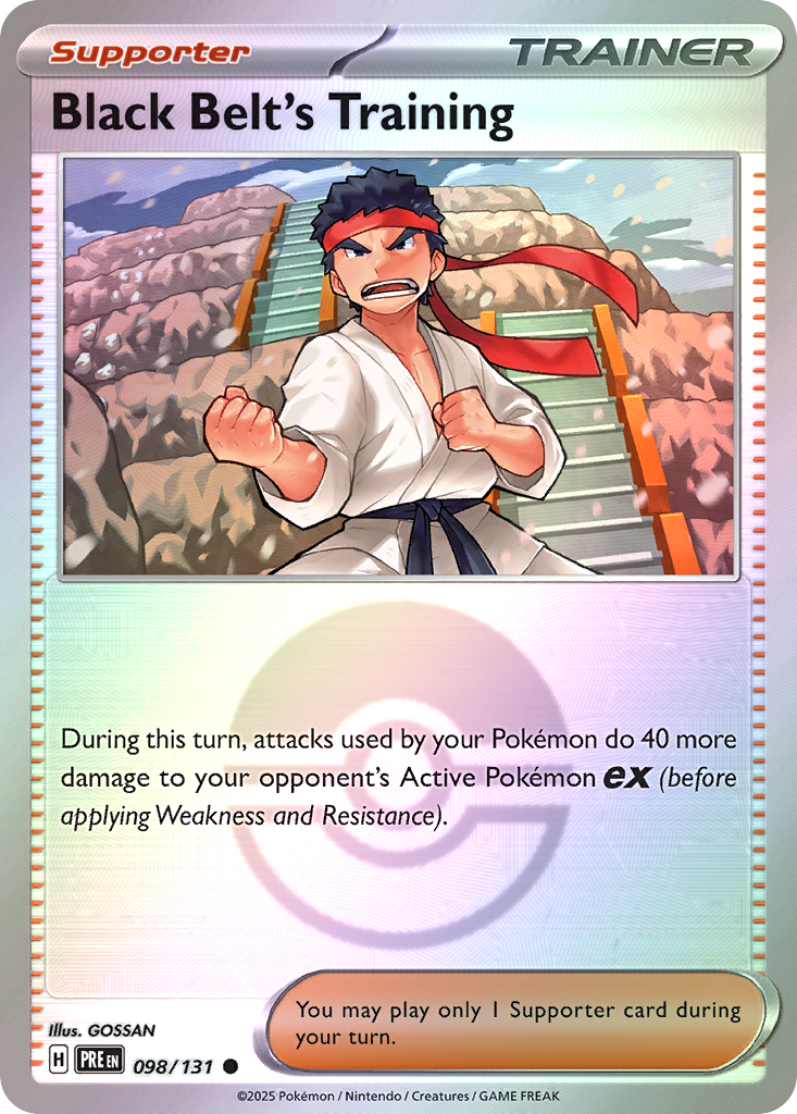 Black Belt's Training 098/131 Prismatic Evolutions Pokémon card