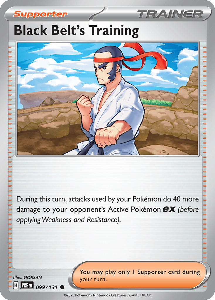 Black Belt's Training 099/131 Prismatic Evolutions Pokémon card