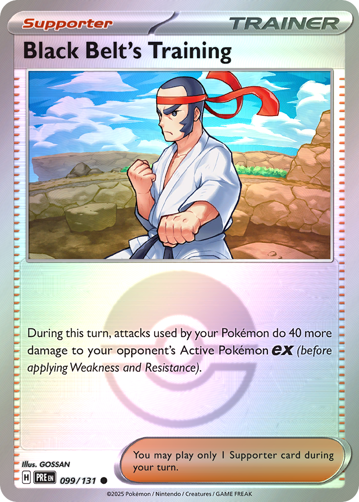 Black Belt's Training 099/131 Prismatic Evolutions Pokémon card