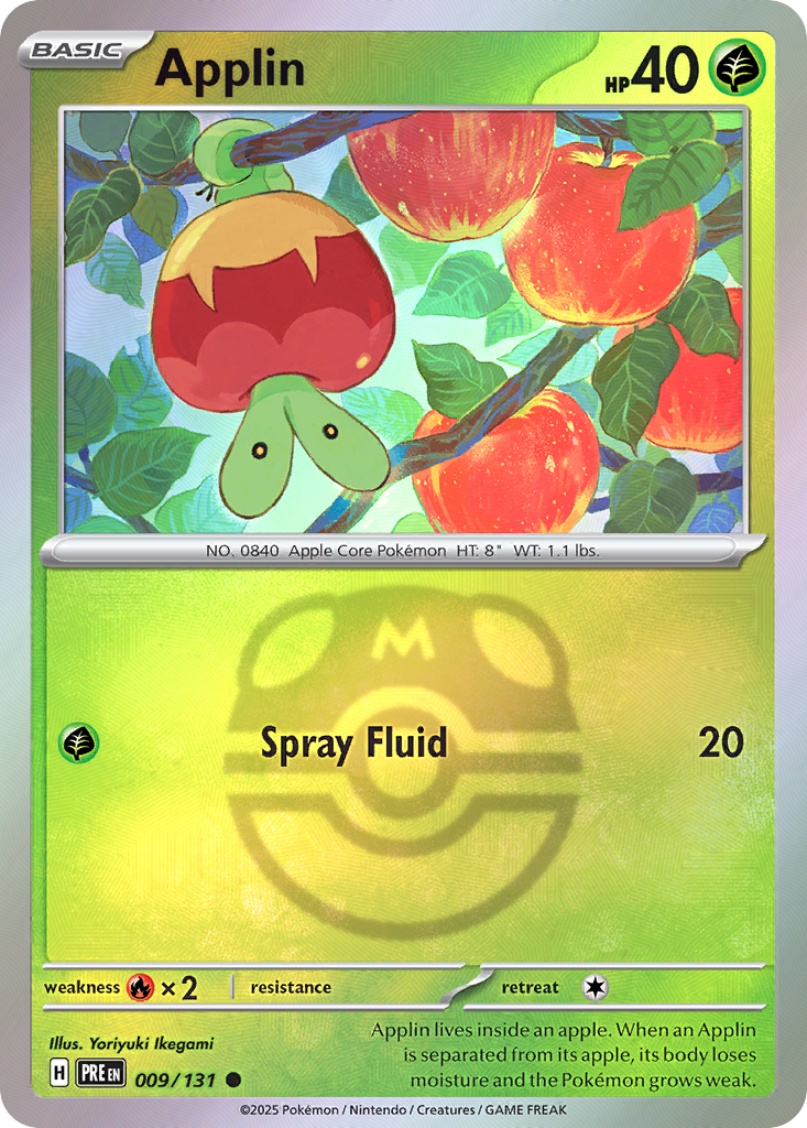 Applin 009/131 Prismatic Evolutions Pokémon card