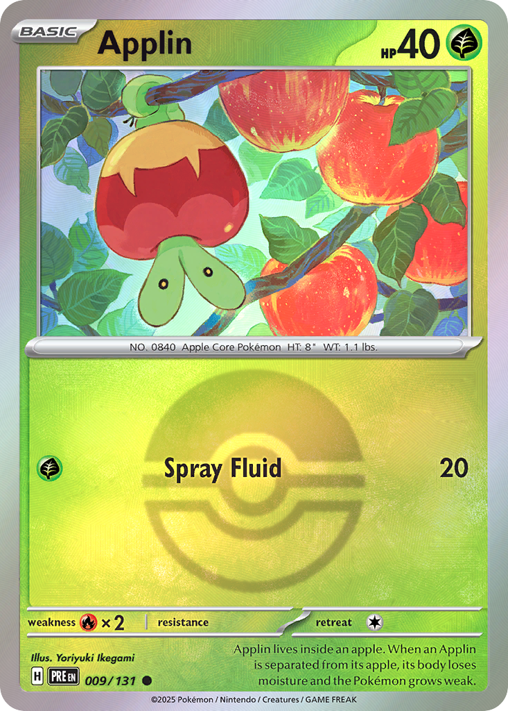 Applin 009/131 Prismatic Evolutions Pokémon card