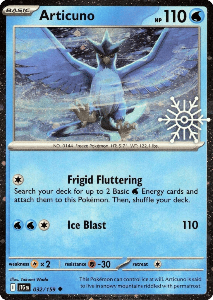 Articuno 032/159 Journey Together Pokémon card