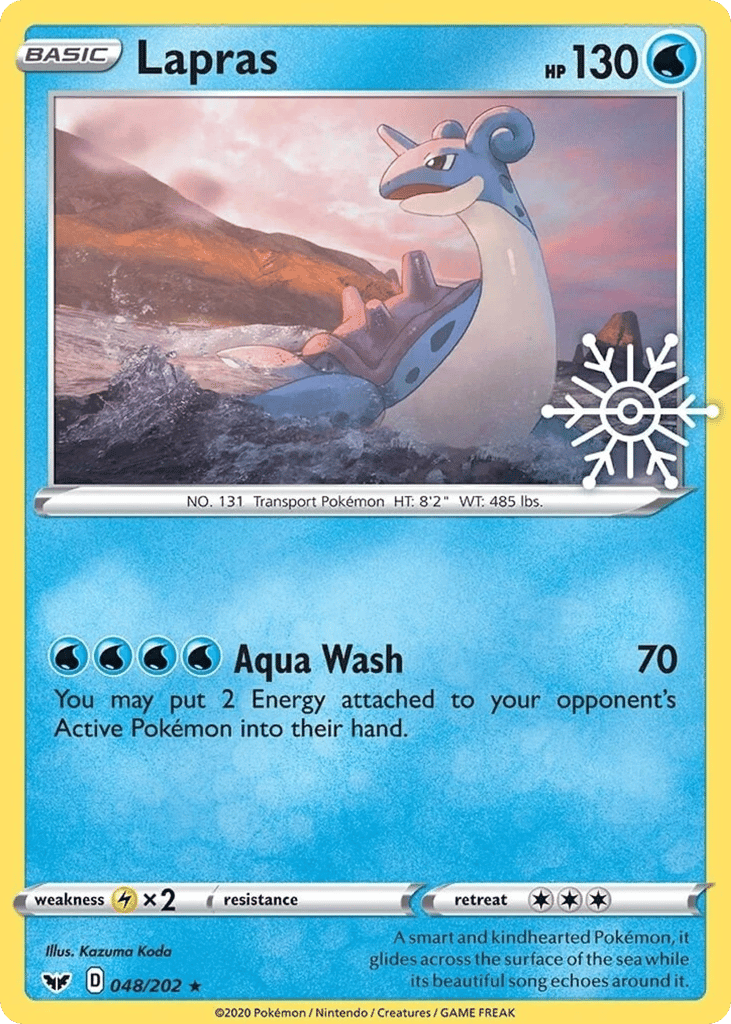 Lapras 048/202 Sword & Shield Pokémon card