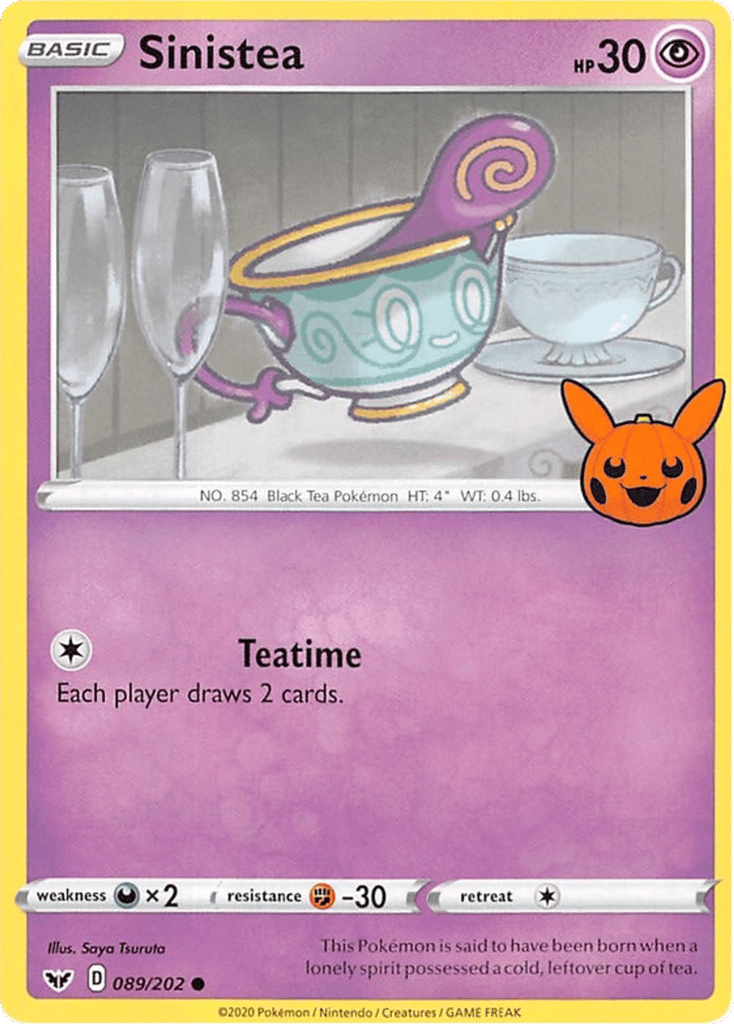 Sinistea 089/202 Sword & Shield Pokémon card