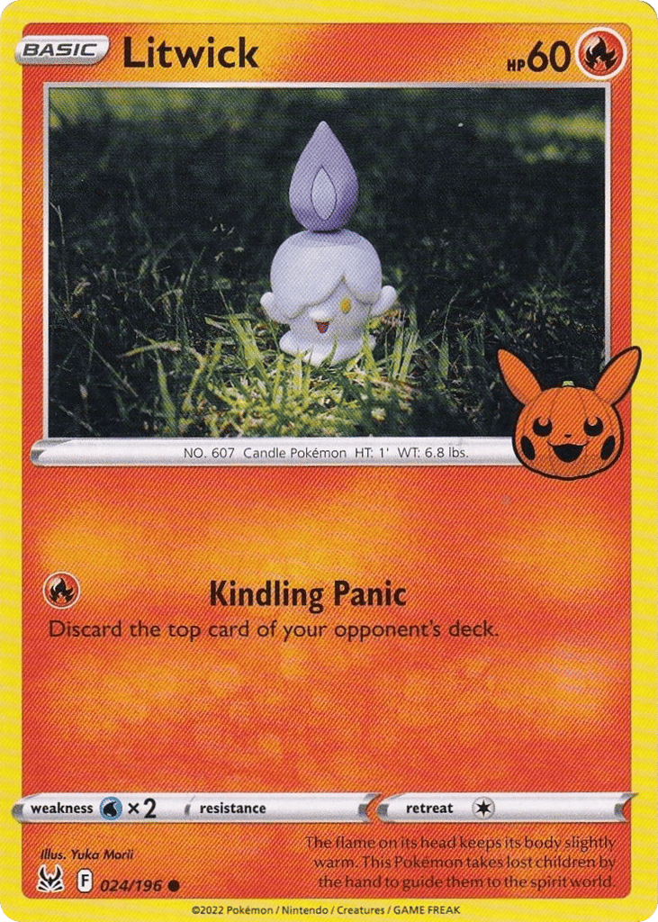 Litwick 024/196 Lost Origin Pokémon card
