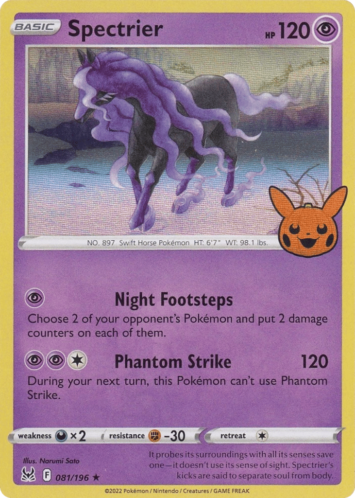 Spectrier 081/196 Lost Origin Pokémon card
