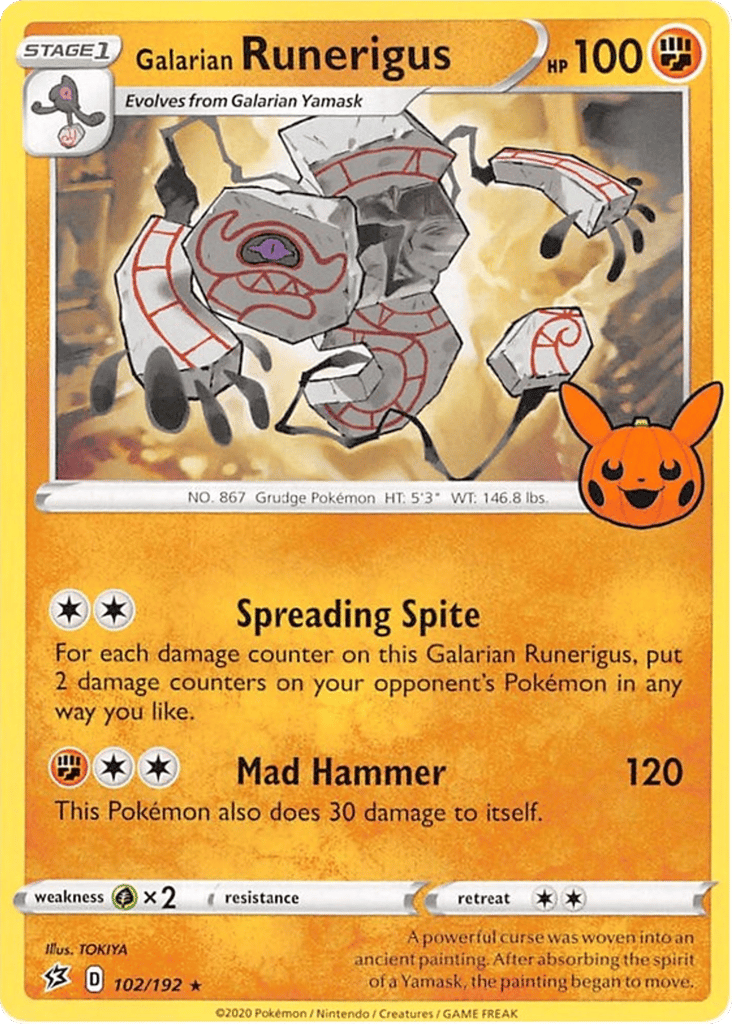 Galarian Runerigus 102/192 Rebel Clash Pokémon card