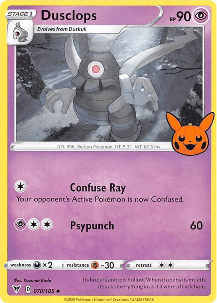 Dusclops 070/185 Vivid Voltage Pokémon card