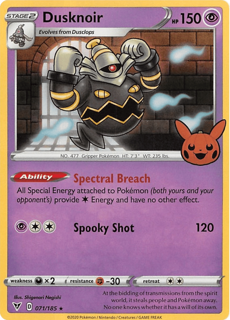 Dusknoir 071/185 Vivid Voltage Pokémon card
