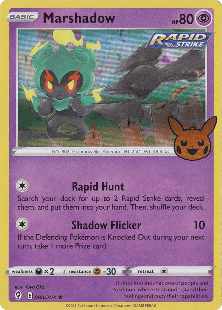 Marshadow 080/203 Evolving Skies Pokémon card