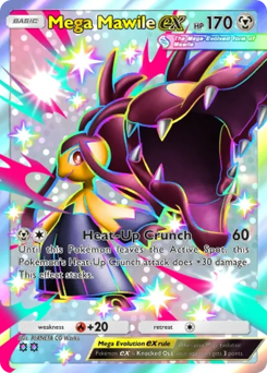 Mega Mawile ex from Team Rocket's Ambition — Pokémon card with mega
