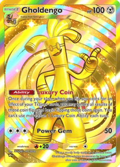 Gholdengo from Team Rocket's Ambition — Pokémon card with gholdengo