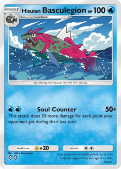 Hisuian Basculegion from Team Rocket's Ambition — Pokémon card with basculegion