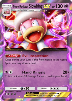 Team Rocket's Slowking ex from Team Rocket's Ambition — Pokémon card with shell