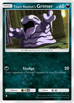 Team Rocket's Grimer from Team Rocket's Ambition — Pokémon card with grimer