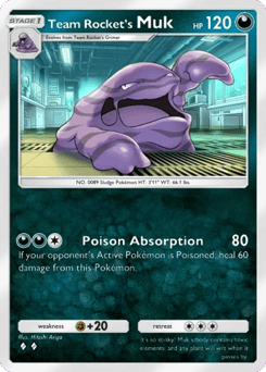 Team Rocket's Muk from Team Rocket's Ambition — Pokémon card with muk