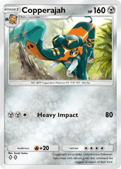 Copperajah from Team Rocket's Ambition — Pokémon card with copperajah