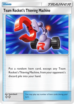 Team Rocket's Thieving Machine from Team Rocket's Ambition — Pokémon card with machine