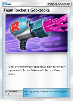 Team Rocket's Goo-zooka from Team Rocket's Ambition — Pokémon card with team rocket