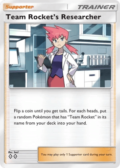 Team Rocket's Researcher from Team Rocket's Ambition — Pokémon card with team rocket