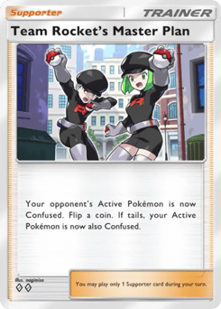 Team Rocket's Master Plan from Team Rocket's Ambition — Pokémon card with team rocket