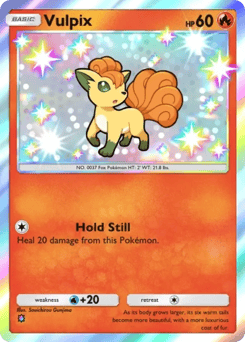 Vulpix from Team Rocket's Ambition — Pokémon card with vulpix