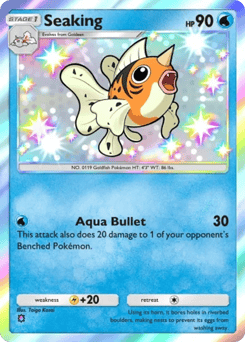 Seaking from Team Rocket's Ambition — Pokémon card with seakin