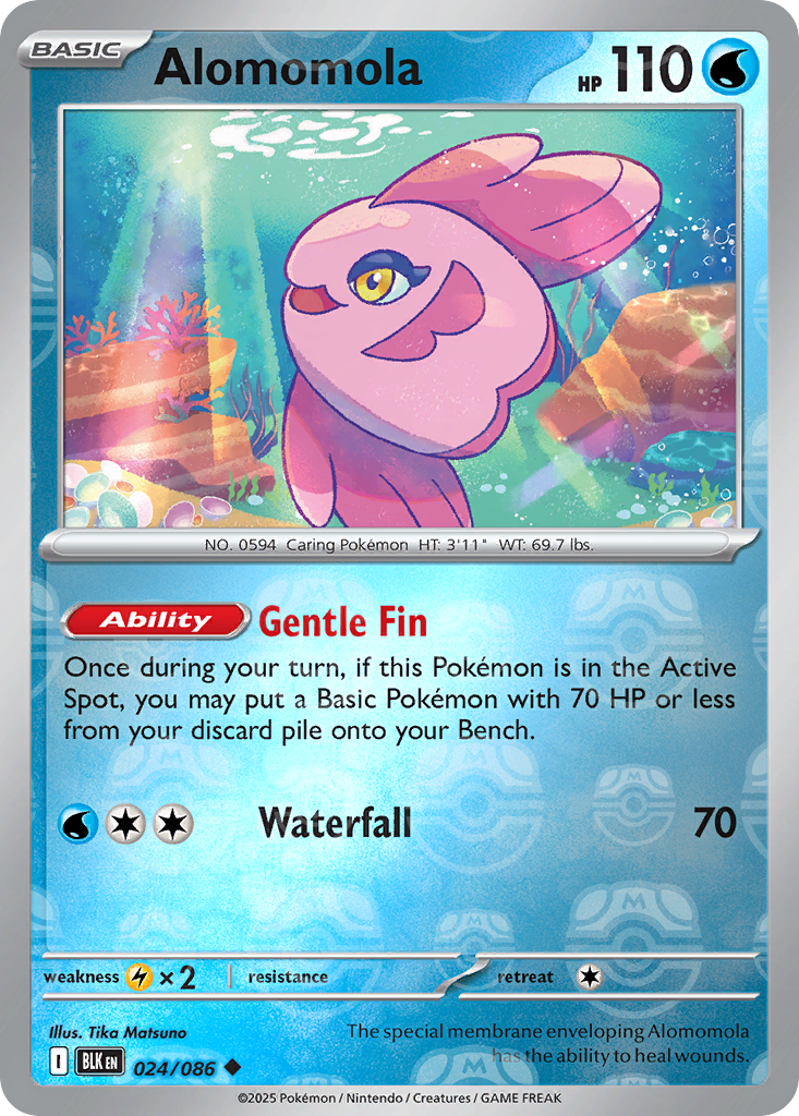 Alomomola 024/086 Black Bolt Pokémon card