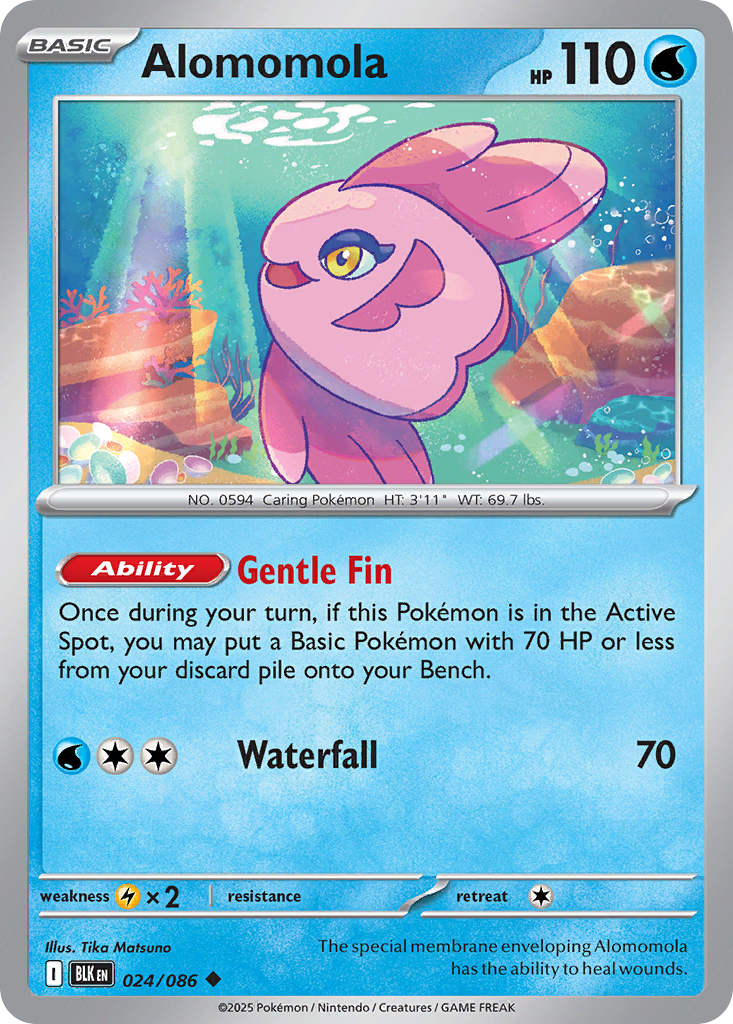 Alomomola 024/086 Black Bolt Pokémon card