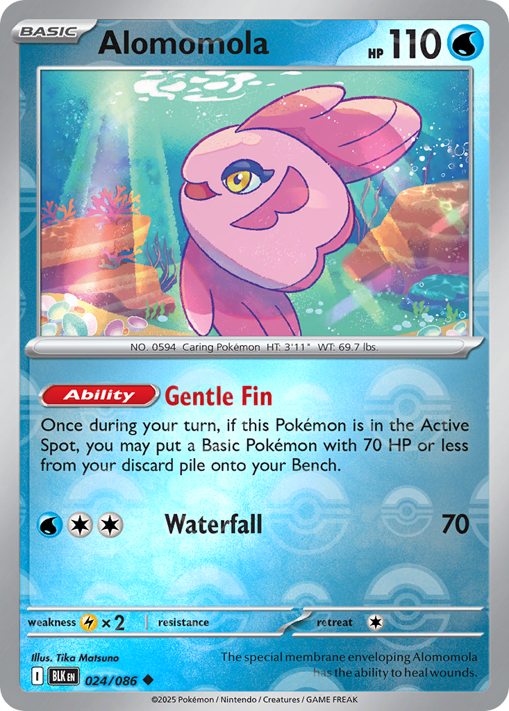 Alomomola 024/086 Black Bolt Pokémon card