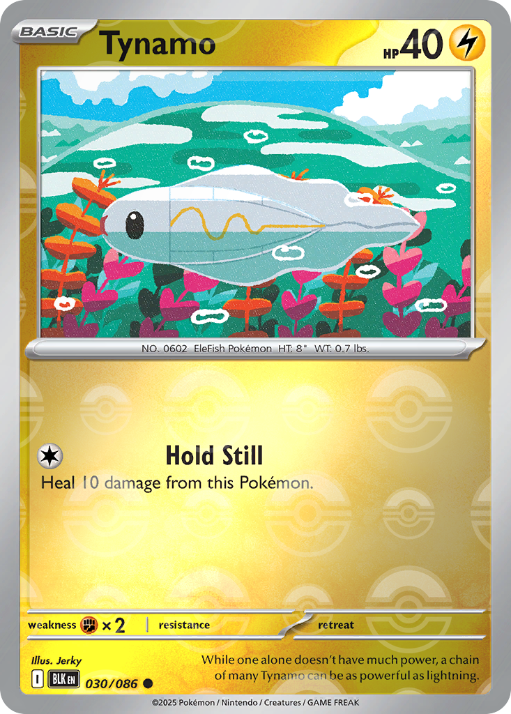 Tynamo 030/086 Black Bolt Pokémon card